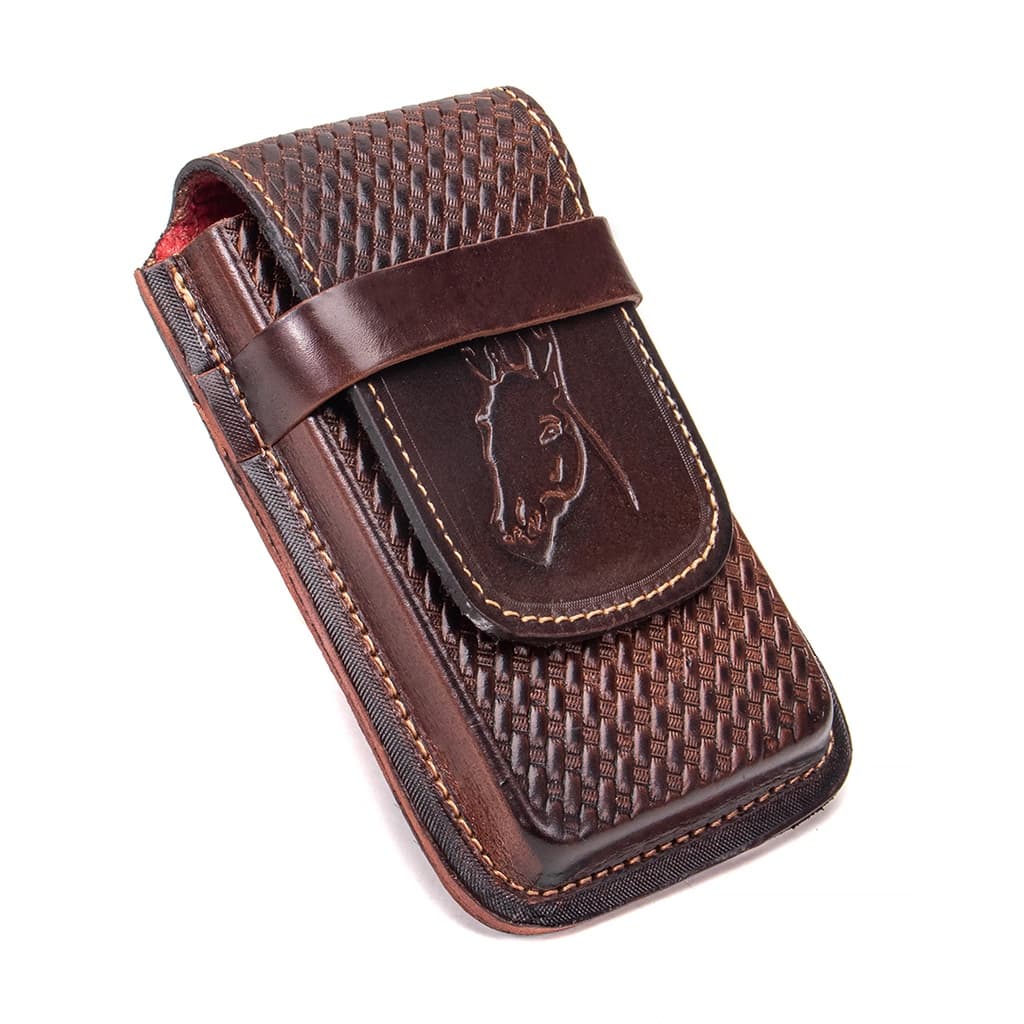 Bainha Capinha De Celular Em Couro Legitimo - Vários Modelos