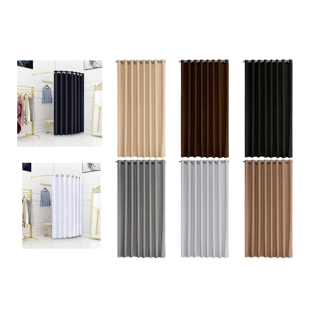 cortina para provador trocador de loja blackout 100% aba unica alt 2,80 x 2,00 larg.