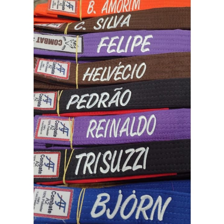 Faixa  Jiu Jitsu  INFANTIL COM BORDADO