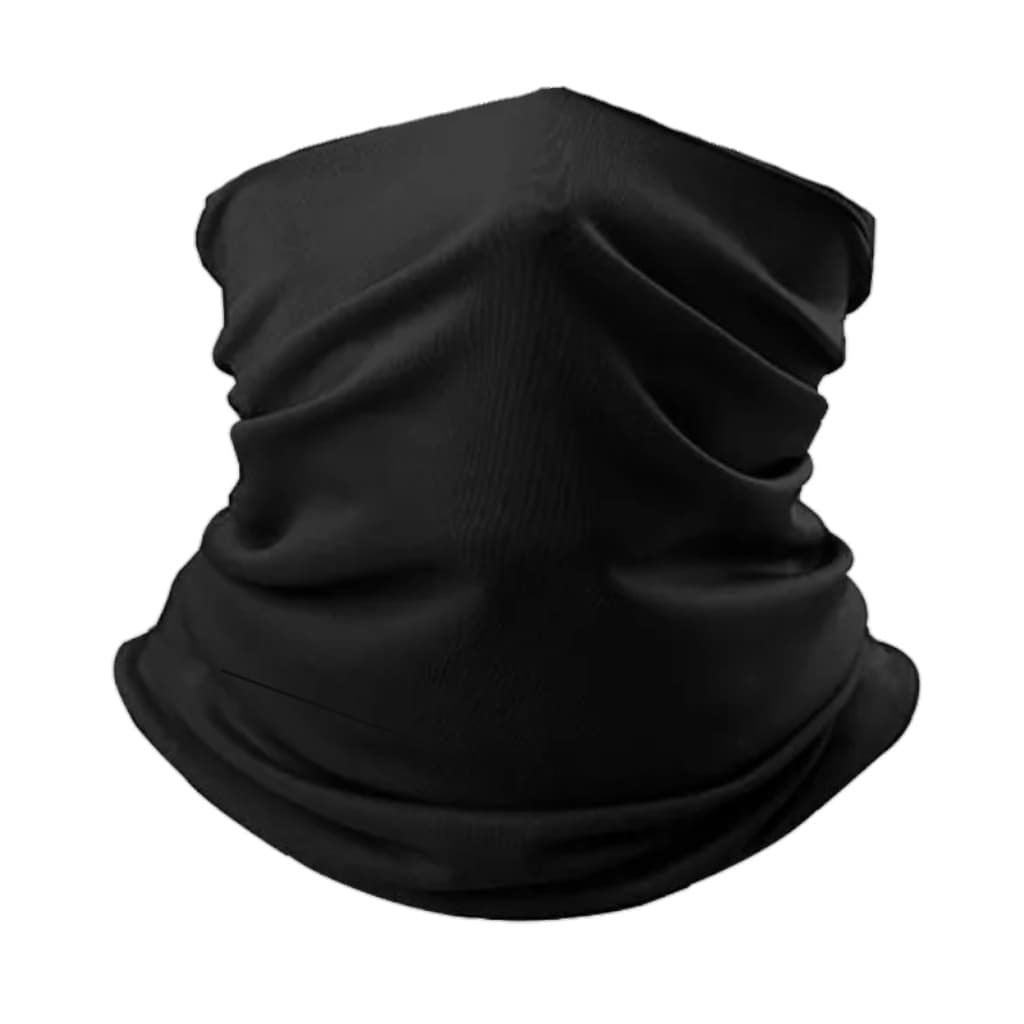 Bandana Tubular Multiuso Preta Corte a Laser Proteção Uv