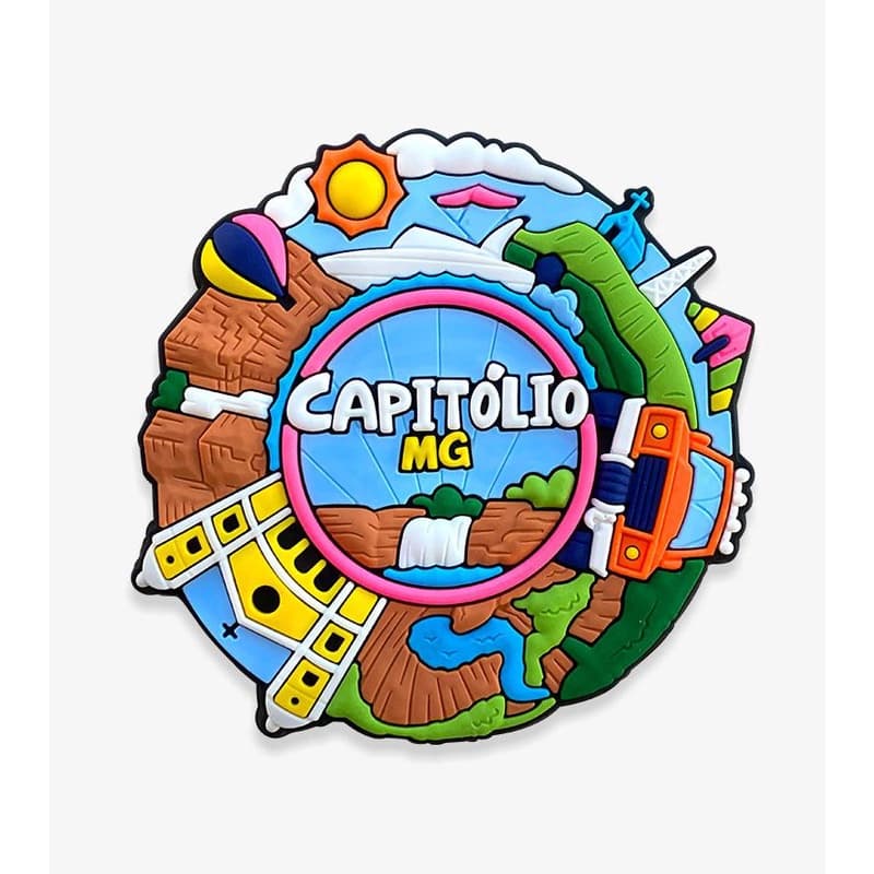 ÍMÃ DE GELADEIRA EMBORRACHADO - CAPITÓLIO/ MG