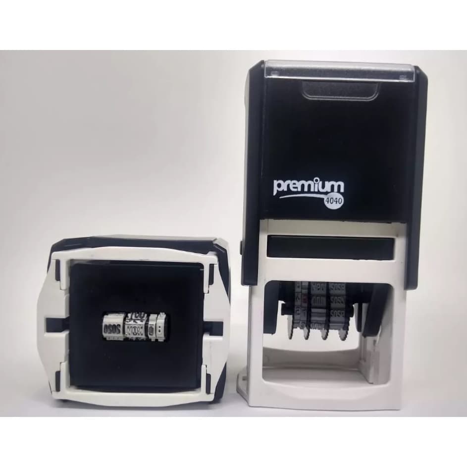 Carimbo Datador com Texto - Carimbo Datador Personalizado - Carimbo quadrado com data