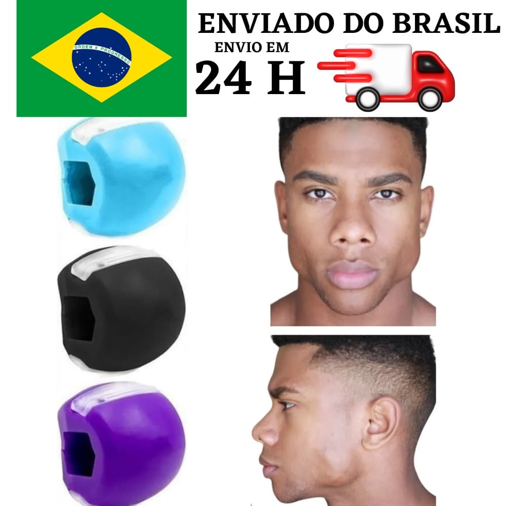 Mordedor Exercitador de Maxilar Molda e Define Rosto Jawline Jawzrsize Tonificação de Mandíbula Promoção Melhor Alta
