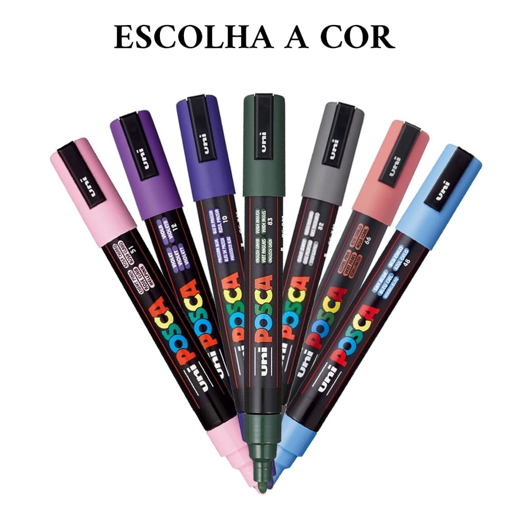 Caneta Posca PC-5M - Uni Ball - Escolha a Cor