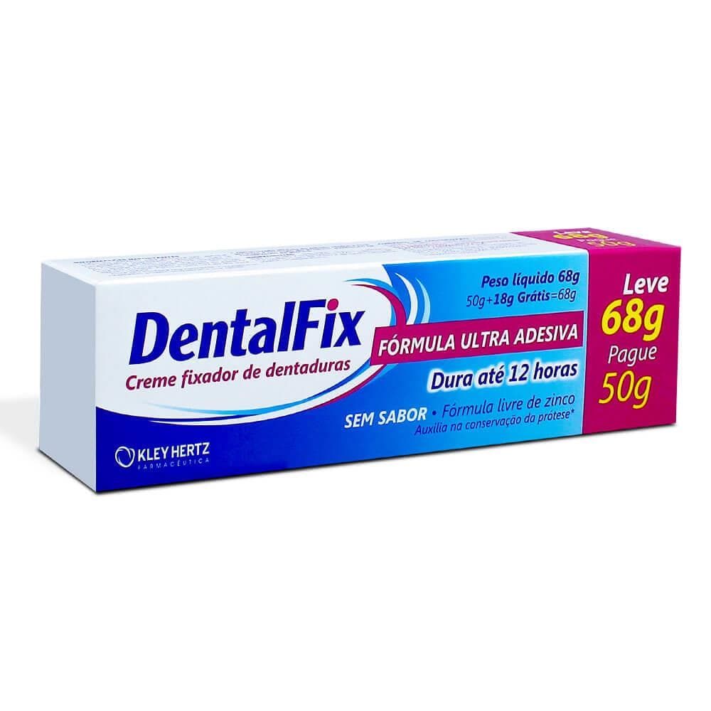 Dentalfix - 68g Fixador De Dentadura -sem Sabor Kley Hertz