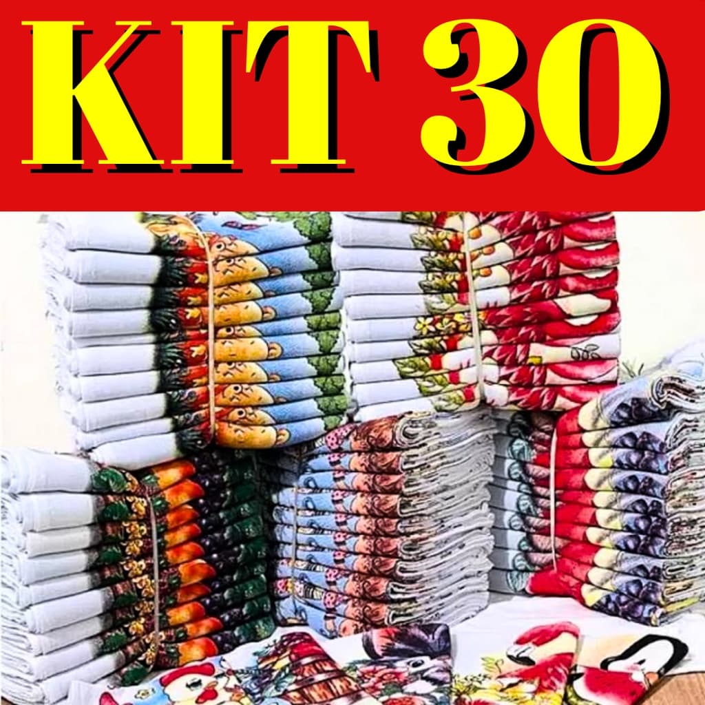 30 Panos De Prato GRANDES 100% 35X60CM Algodão Estampado