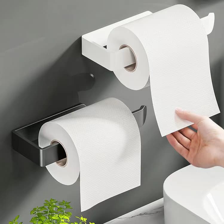 Plastico Porta Papel Toalha Suporte Parede Armário Banheiro sem perfuração