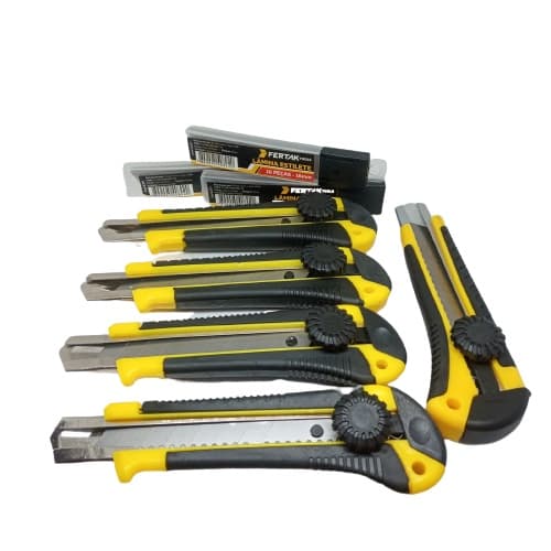 Kit Estilete 18 Mm 5 Unidades + 30 Unidades De Lâmina 18mm