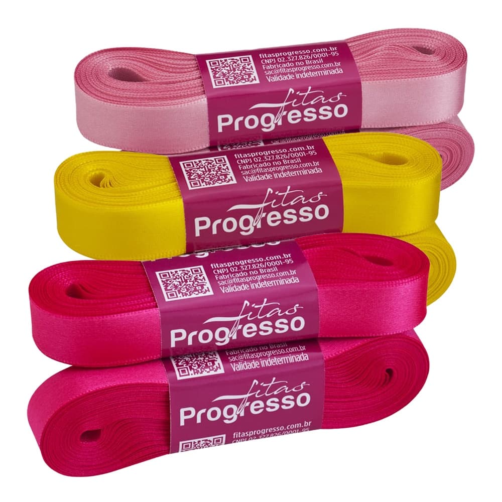 Fita de Cetim 15mm Progresso Face Simples N°3 10m