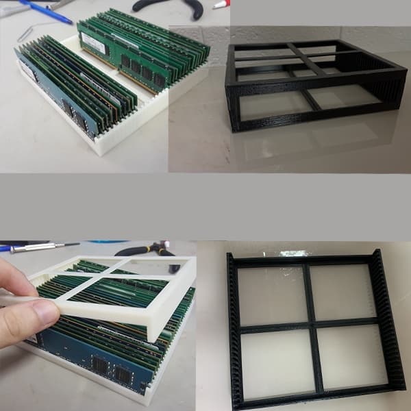 Suporte Rack Contêiner para Guardar Organizar  Memória Ram Desktop