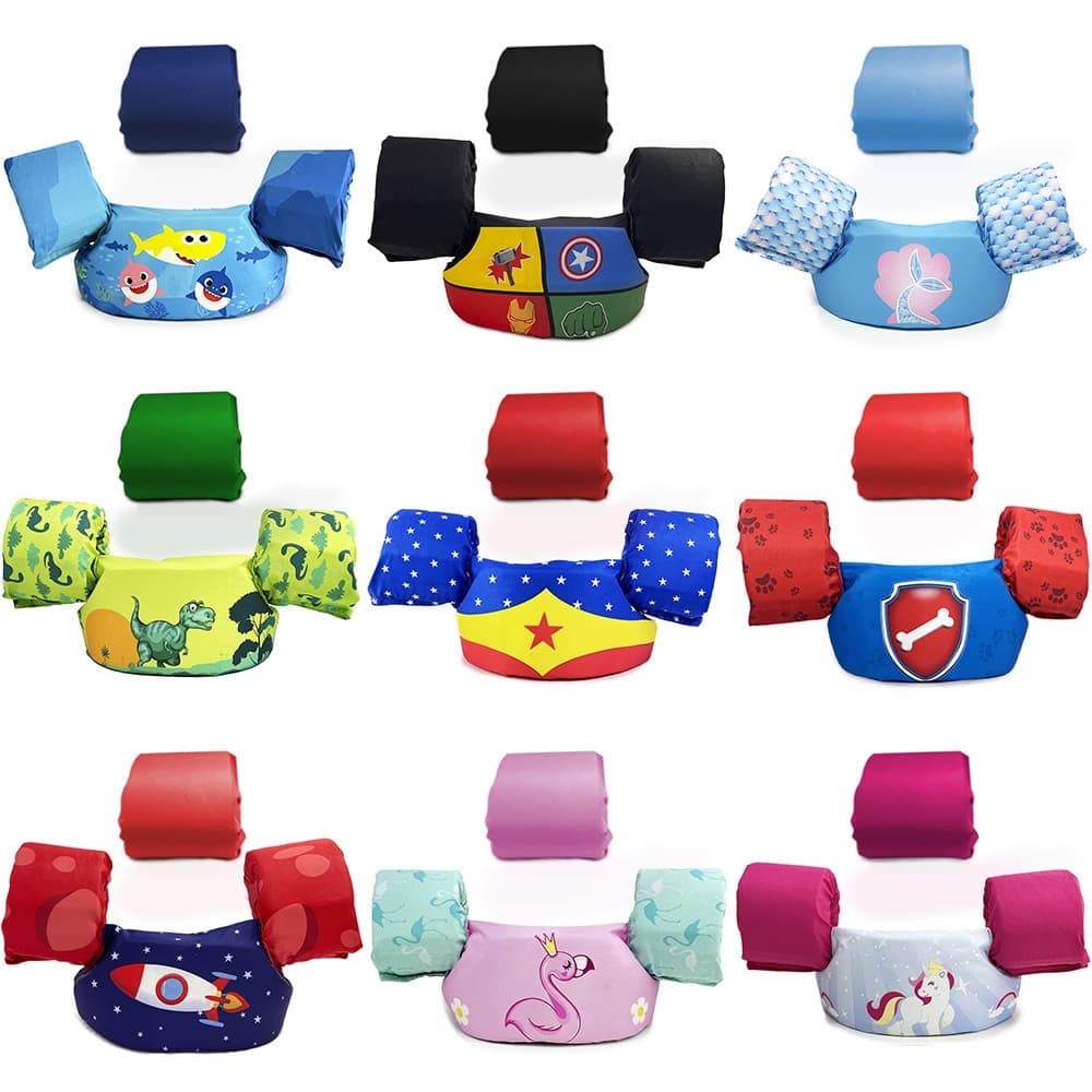 Boia Colete Salva-vidas Infantil Com Boia Auxiliar