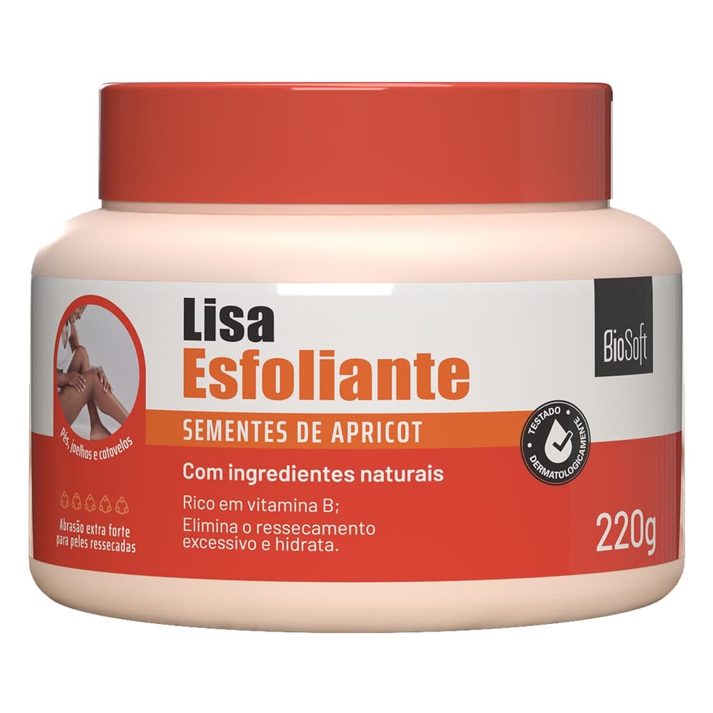 Creme Esfoliante Semente de Apricot 220g Biosoft
