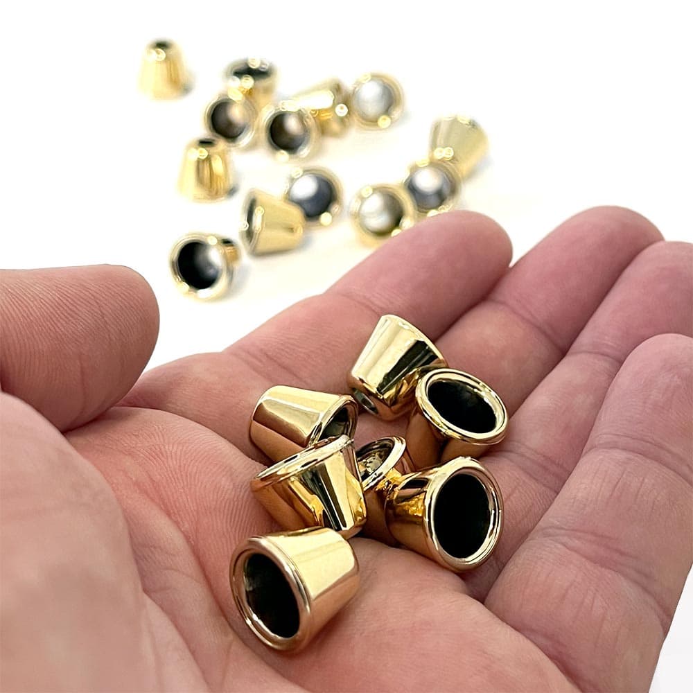 Ponteira Sininho 1cm Terminal Cordão Roupas Biquíni Pezinho Artesanato