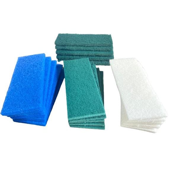 KIT fibras de limpeza 20 unidades (5 geral - 5 leve - 5 pesada - 5 porcelanato)