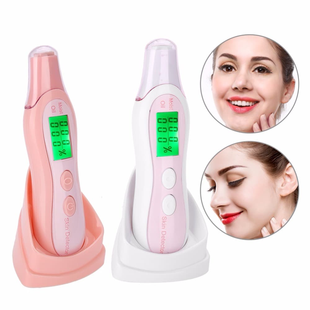 Medidor Portátil  Sensor De Oleosidade E Umidade De Pele Cuidado Facial Corporal Digital Skin Detector