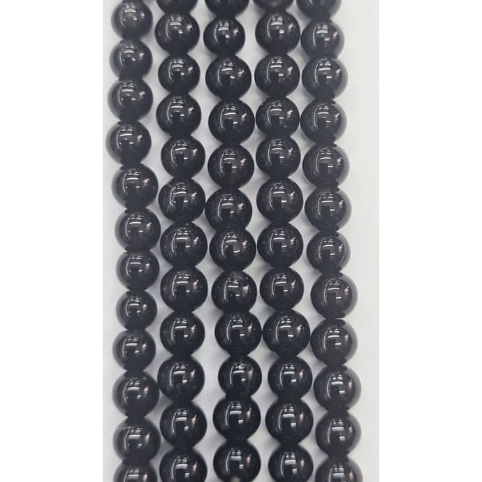 Contas De Pedra Natural Onix 4 Mm / Fio