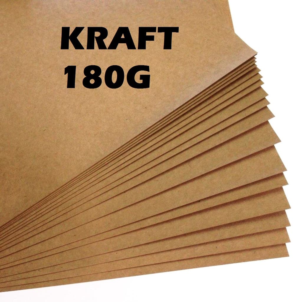 Papel Kraft 180g 50 Folhas A4 Artesanato Premium Masterprint