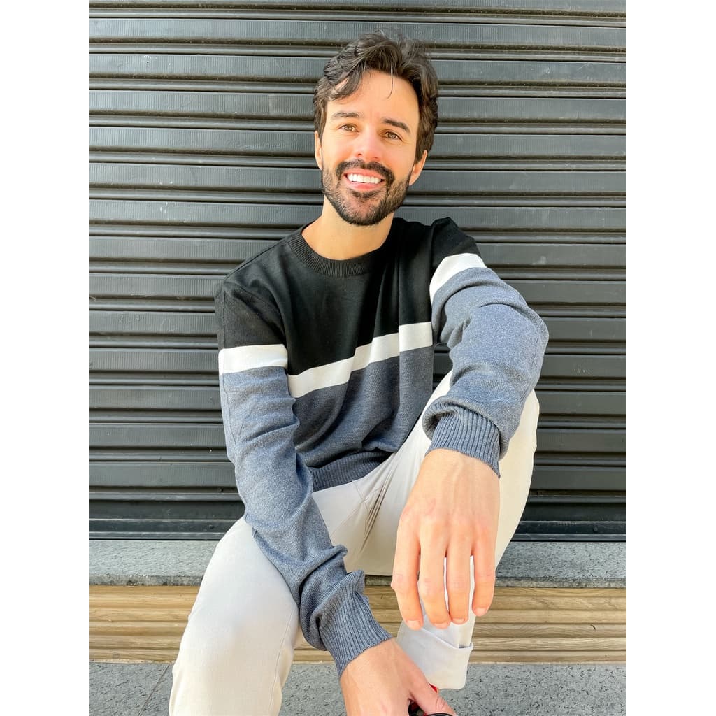 Blusa Frio Masculino Suéter Listra Modal Inverno 3RD SD364