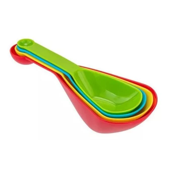 kit c/4 colheres medidoras com 8 medidas para receitas - C&S BAZAR -