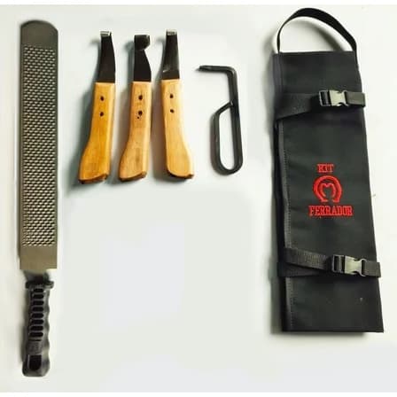 Kit Ferrador Jogo De Rinete + Grosa + Ranilha + Bolsa