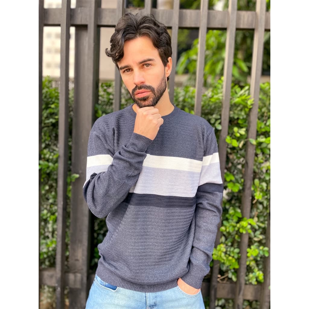 Blusa Frio Masculino Suéter Listra Modal Inverno 3RD SD368