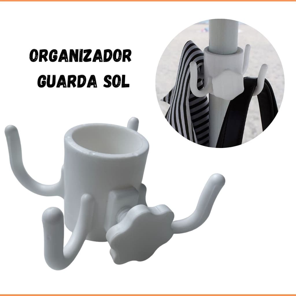 Gancho Guarda Sol Cabide de Objetos Organizador de Praia
