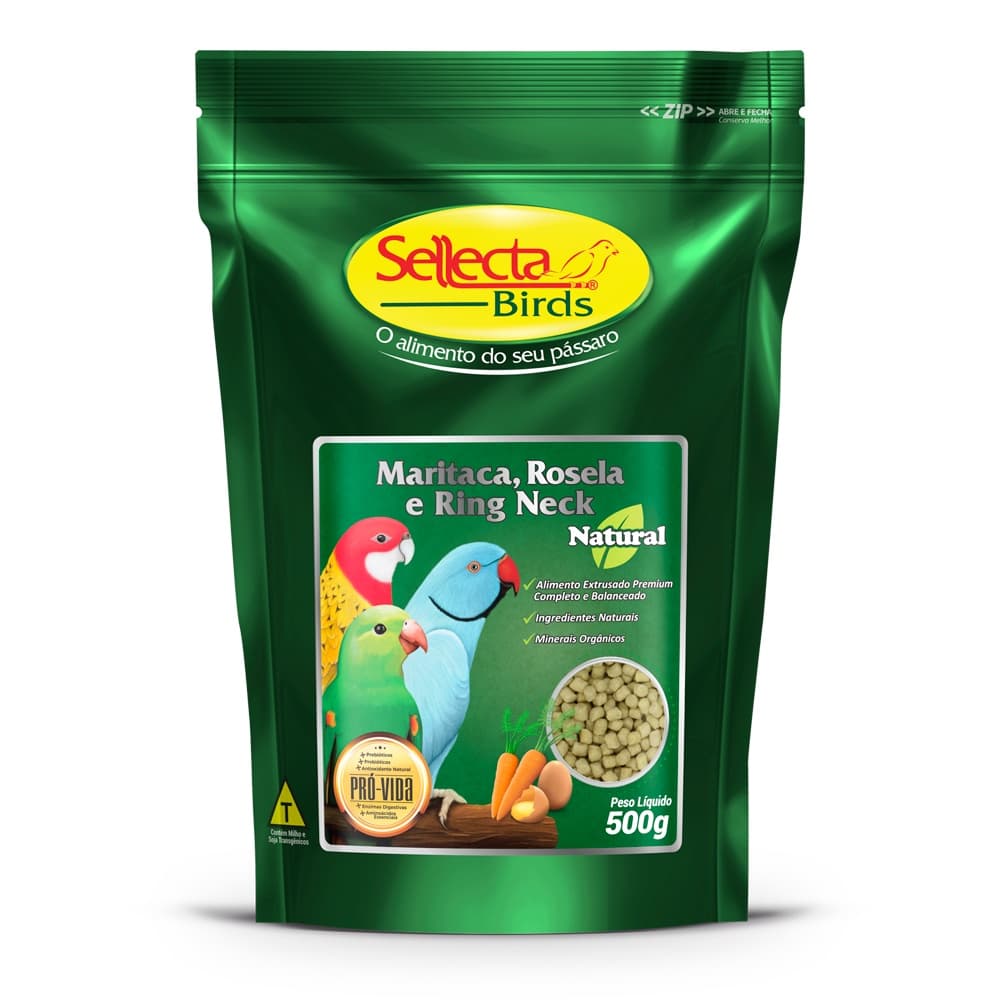 Sellecta - Maritaca E Ring Neck Natural - 500g