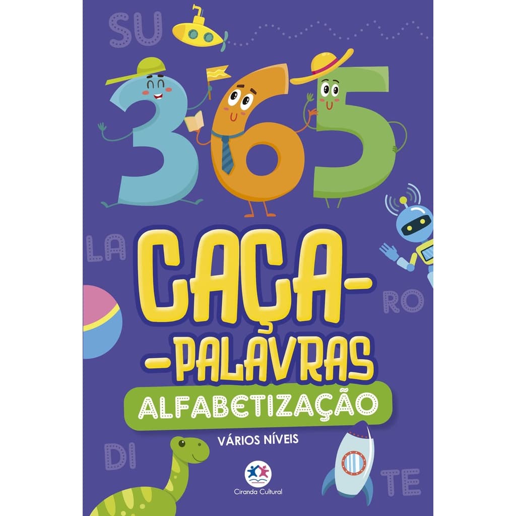 Livro 365 Caca Palavras Alfabetizacao