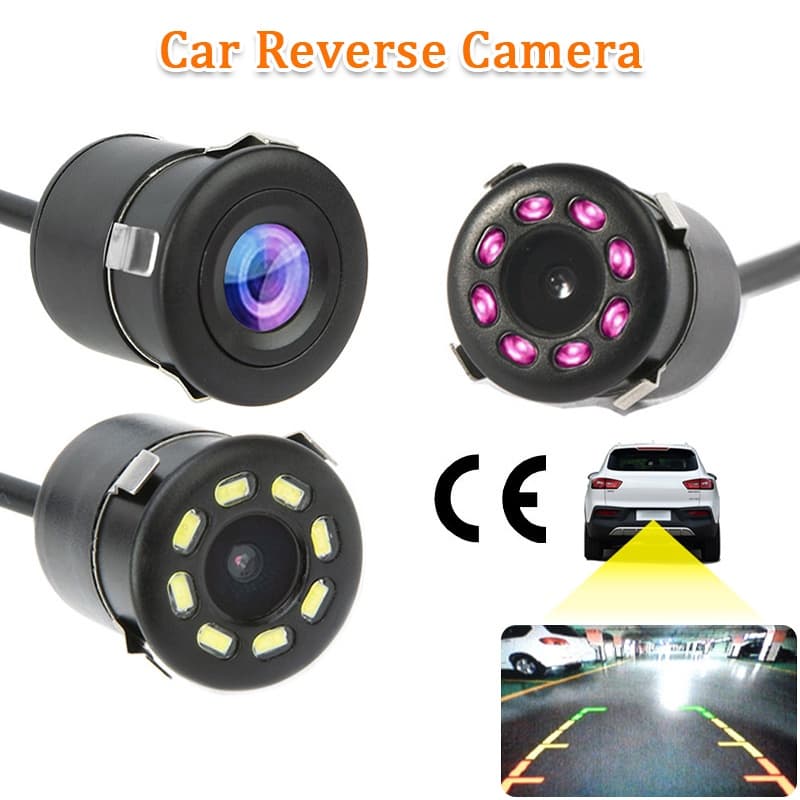 CâmeraHippcronReversaVisãoNoturnaInfravermelhoPara Carro8LEDMonitorDeEstacionamentoAutomático CCD Vídeo HD À ProvaD'água