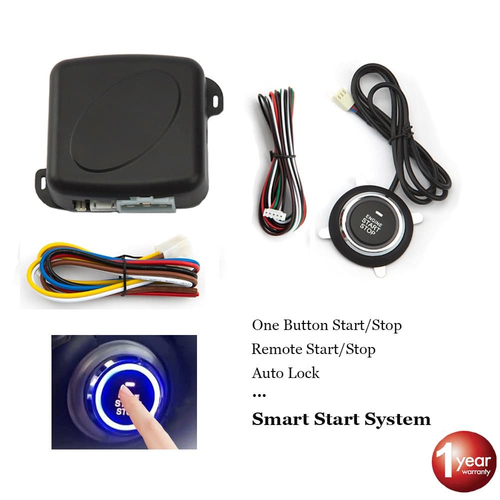 Alarme Automotivo Botão Start Stop Automática 12V Universal Um Botão Arranque Kit