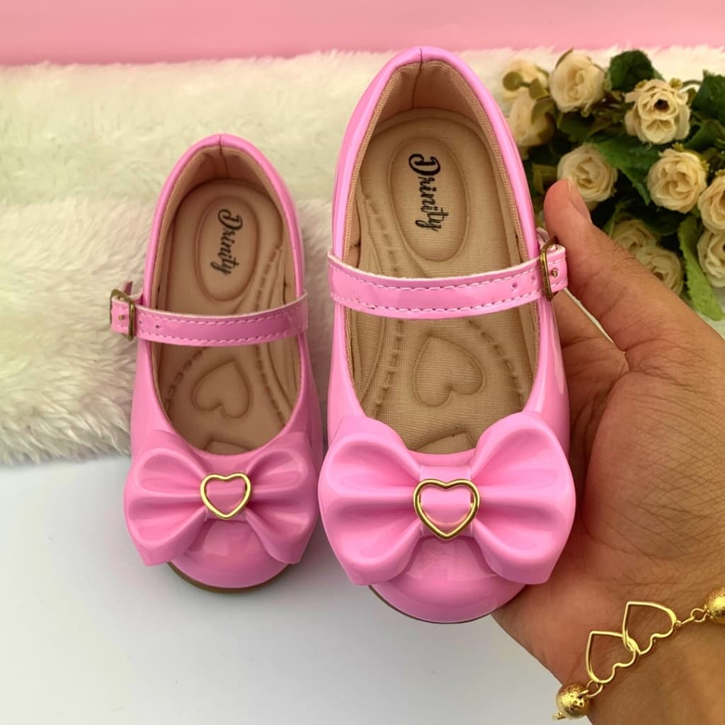 Sapatilha Infantil Feminina Menina Boneca Do 20 Ao 34 SPT-500 Rosa Bale Direto da Fábrica