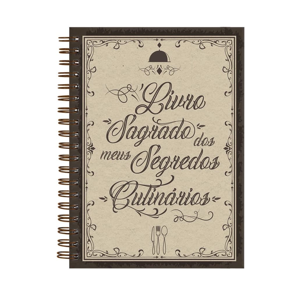 Caderno De Receitas Livro Sagrado Dos Segregos Culinários