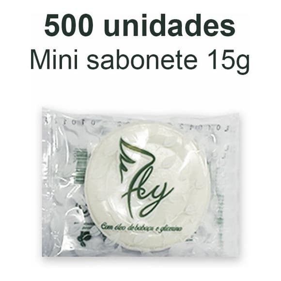 Kit 500 Mini Sabonetes 15g – Hotel, Motel, Pousada, Airbnb – Qualidade e Economia!