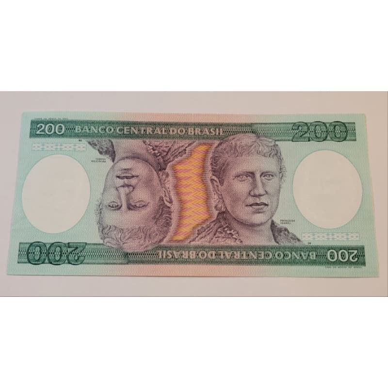 Nota Antiga De 200 Cruzeiros/ Princesa Isabel 1980 FE