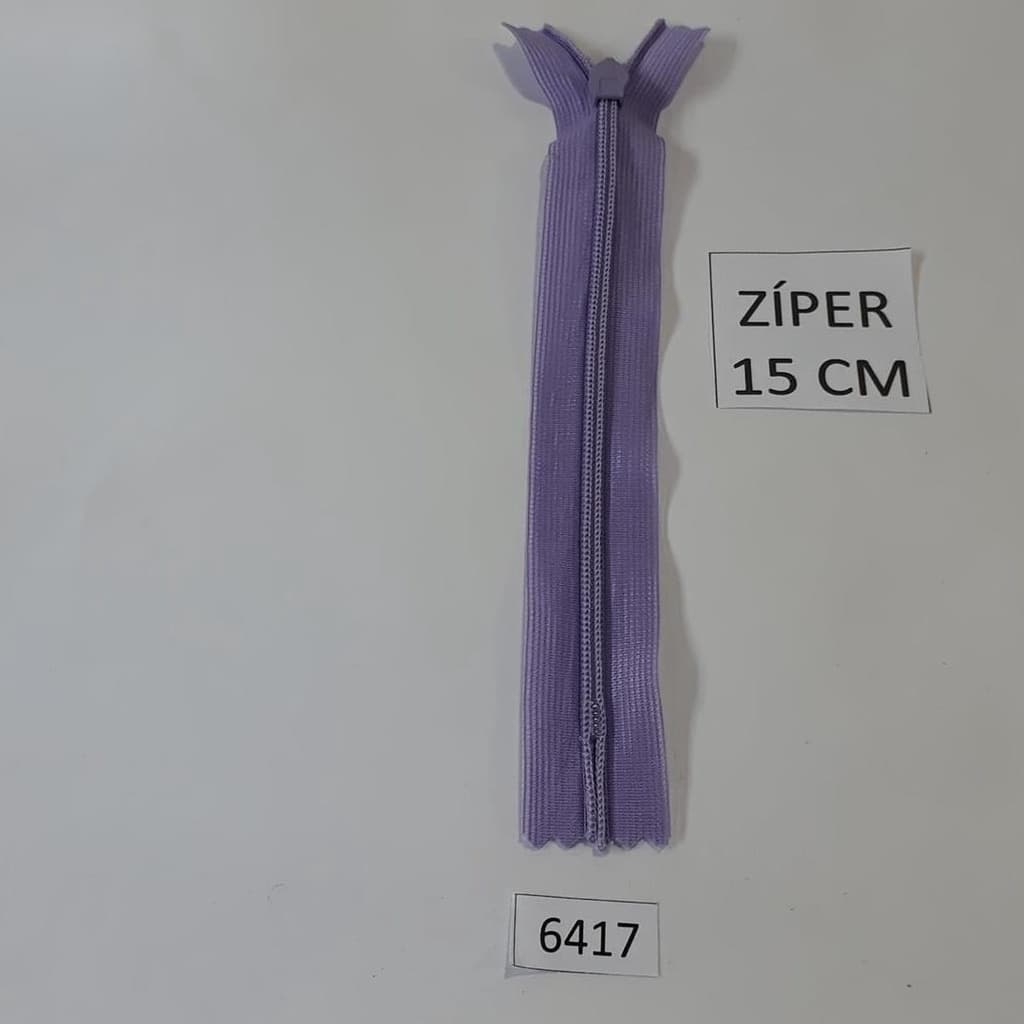 3 un Zíper 15cm Invisível Roxo claro 6417 001 421S31