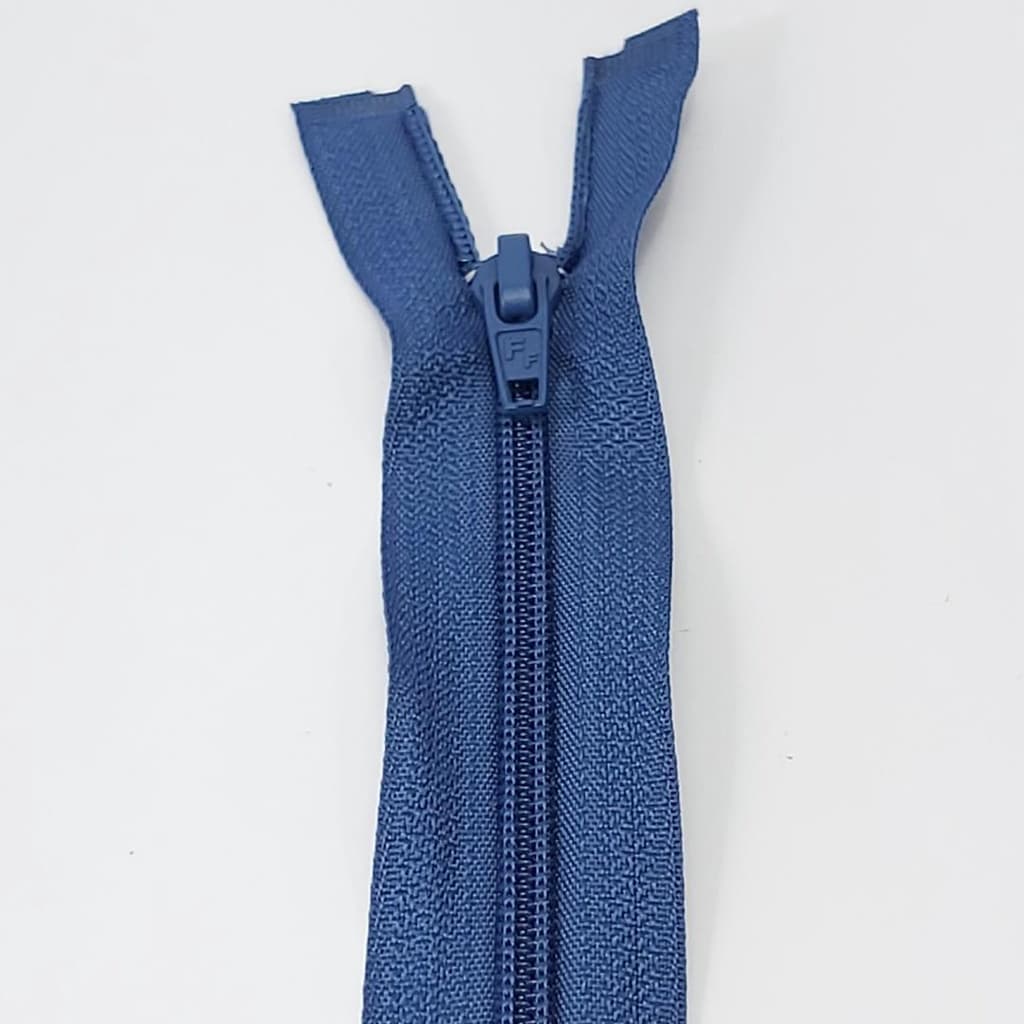 5 un Zíper 55cm Destacável Nylon Azul 	3365 299S32