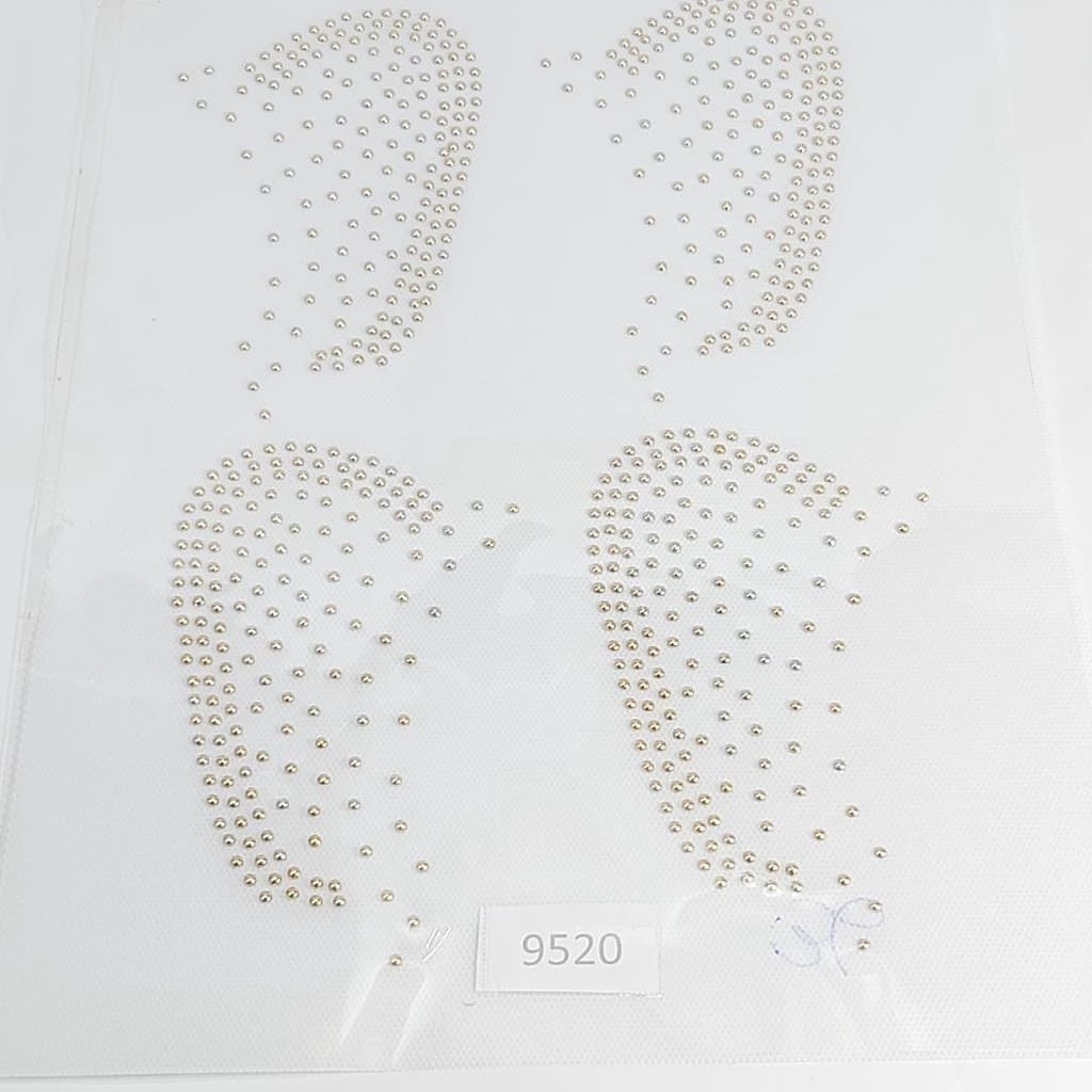 2 unidades Cartela Termocolante Dome Asa 20x28cm   Dourado 9520 001 - 125S19