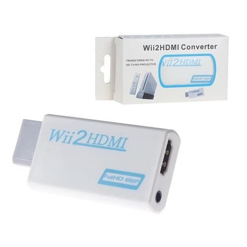 Adaptador Conversor Nintendo Wii Para Cabo Hdmi 1080p Fullhd