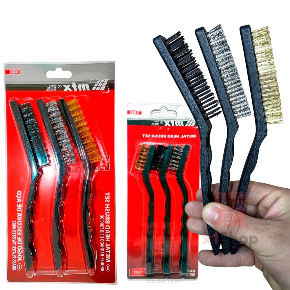 Escova Para Limpeza Doméstica de Aço Limpeza Pesada Cabo Ergonômico