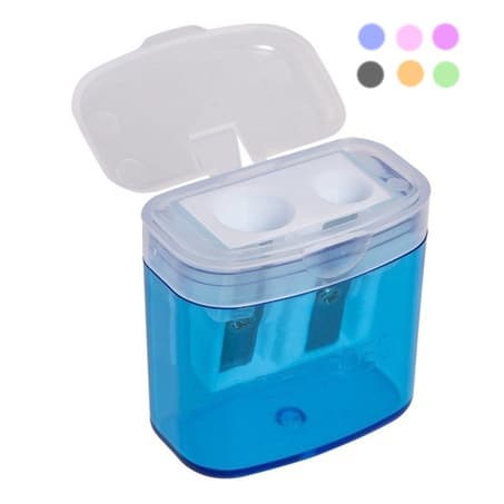 12 Apontador Duplo Cestinha/Deposito Jumbo Und Leo e leo