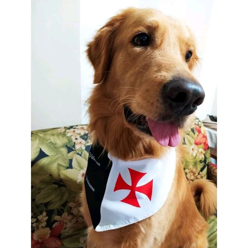 Bandana Pet Cachorro Gato Personalizada Times - Vasco