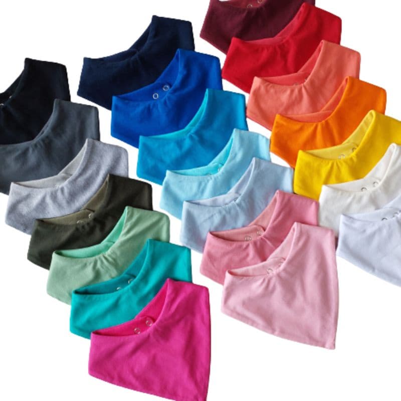 Babador Bandana Impermeável  em malha 100% algodão  com regulagens