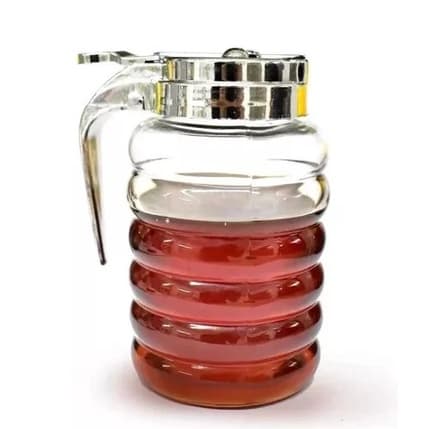 Meleira De Vidro Com Tampa De Plástico Cromada 280ml - Lyor