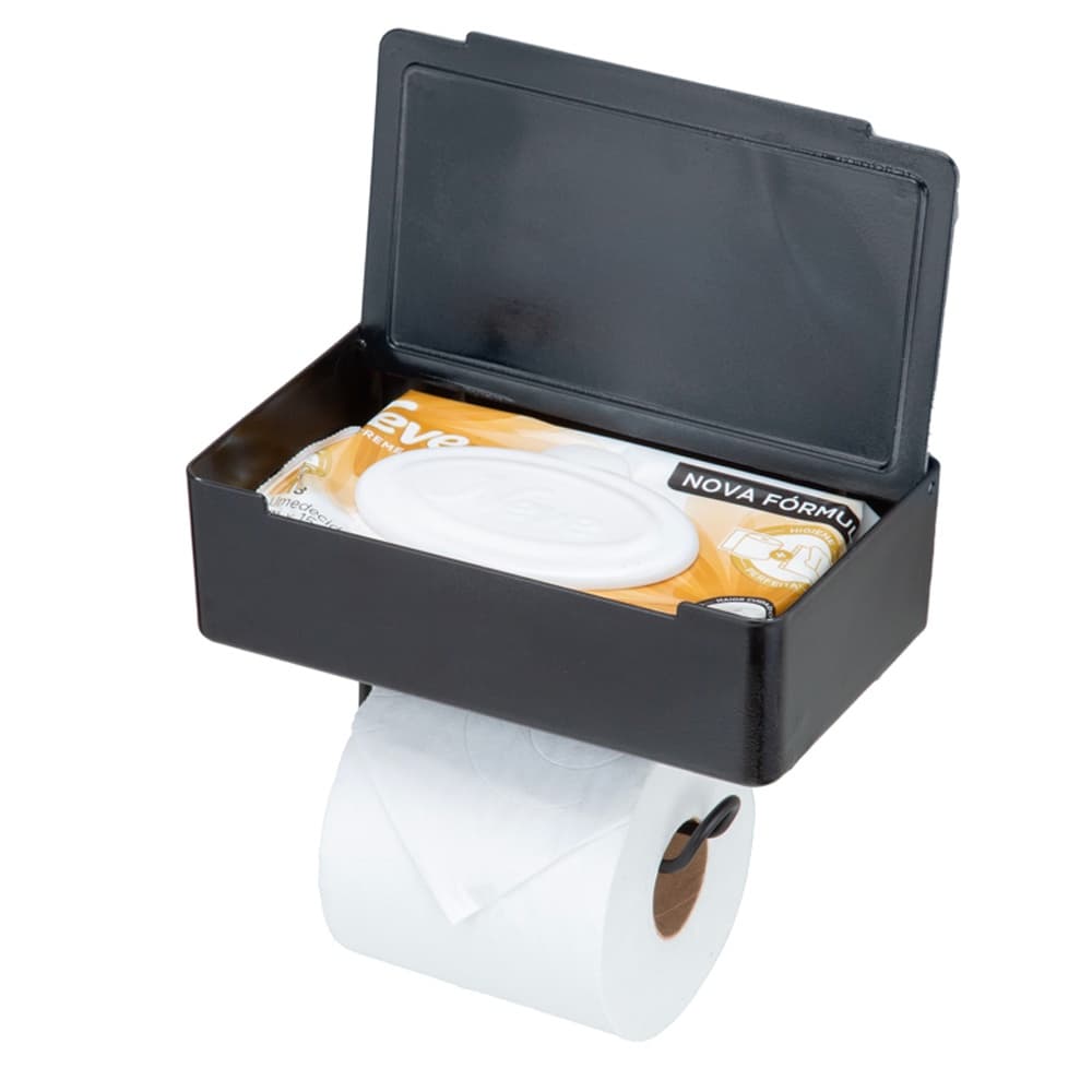 Porta Suporte Para Papel Higiênico Lenço Umedecido E Celular
