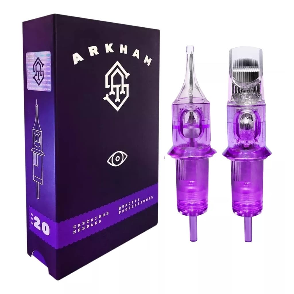 20 Cartuchos com Agulhas de Tatuagem Tattoo Arkham – RL (Traço/Linha)