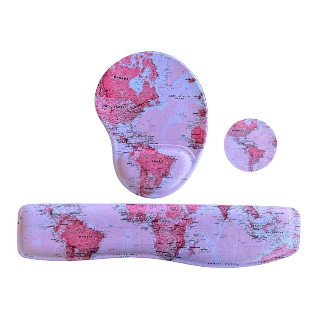 Kit ergonômico Mapa Rosa