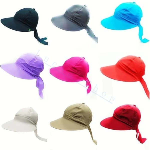 Chapéu Viseira Feminina Tactel Fechada Praia Piscina Verão Vs04