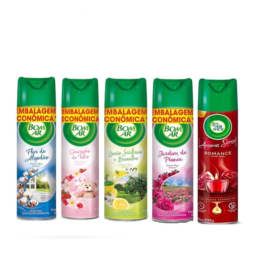 Bom Ar Aromatizador Spray 360ml - Tipo a Escolher