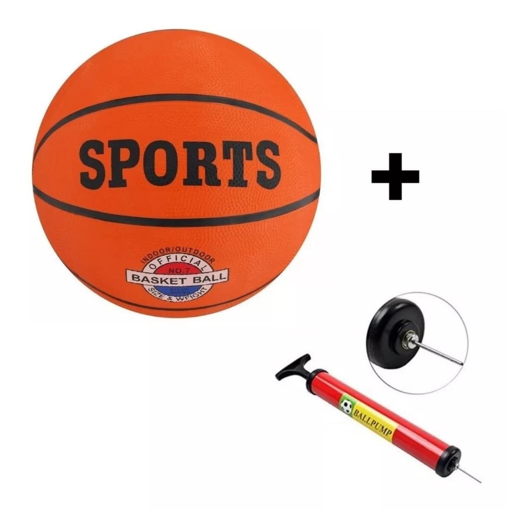 Bola De Basquete Olymport Oficial Pro-7 + Bombinha De Ar