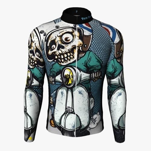 Camisa De Ciclismo Masculina Manga Longa Proteção Uv Crazy